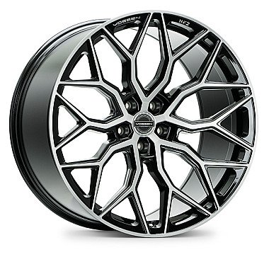 Vossen HF-2 Brushed Gloss Black 19x8.5 5x112 +30